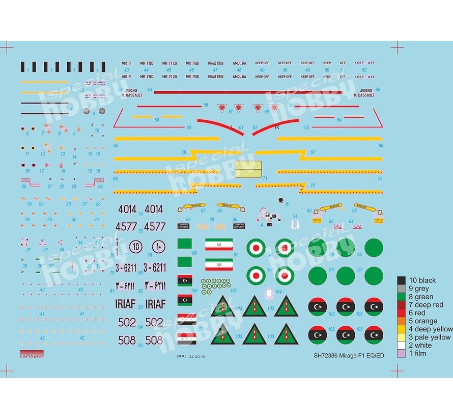 Dassault Mirage F.1EQ/ED 1:72