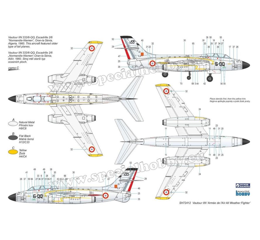 SNCASO SO.4050 Vautour IIN 'Armee de l' Air 1:72