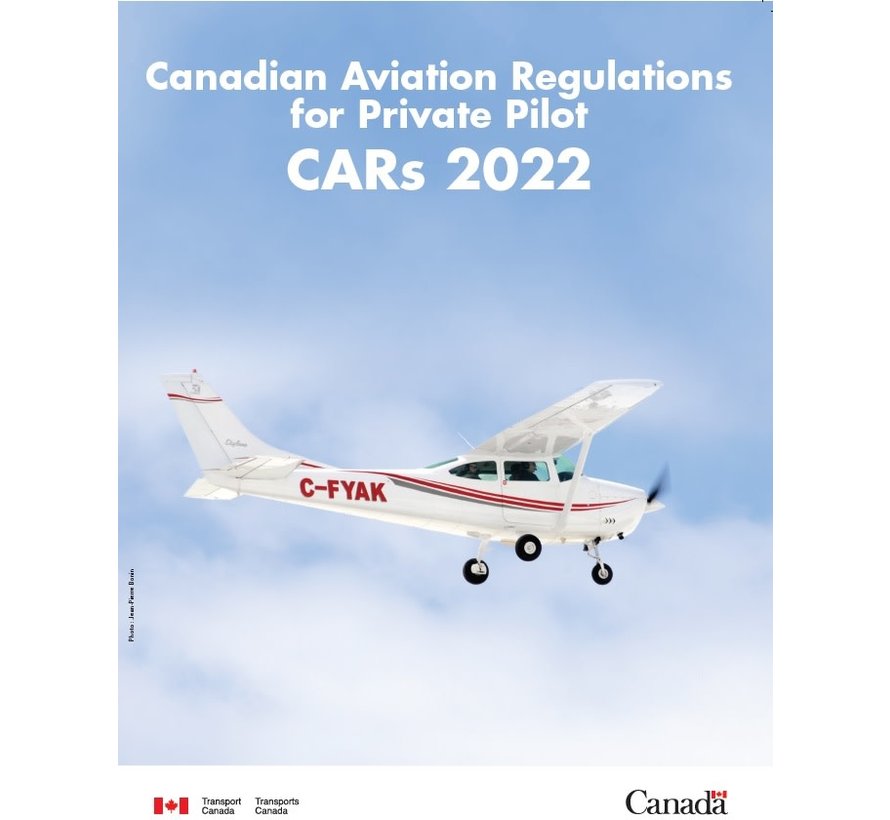 Private Pilot CARS Canadian Aviation Regulations softcover