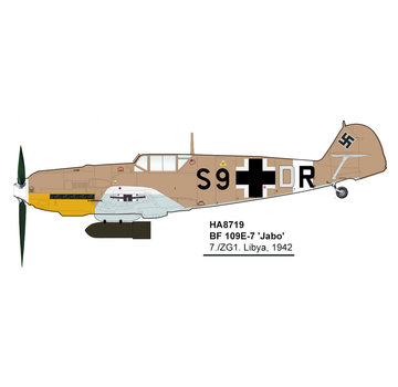 Hobby Master BF109E-7 7./JG 1 Luftwaffe Ribia S9+R9 1942 1:48