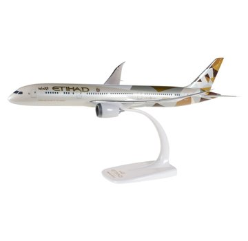 PPC Models B787-9 Dreamliner Etihad 2014 livery A6-BLA 1:200 with stand