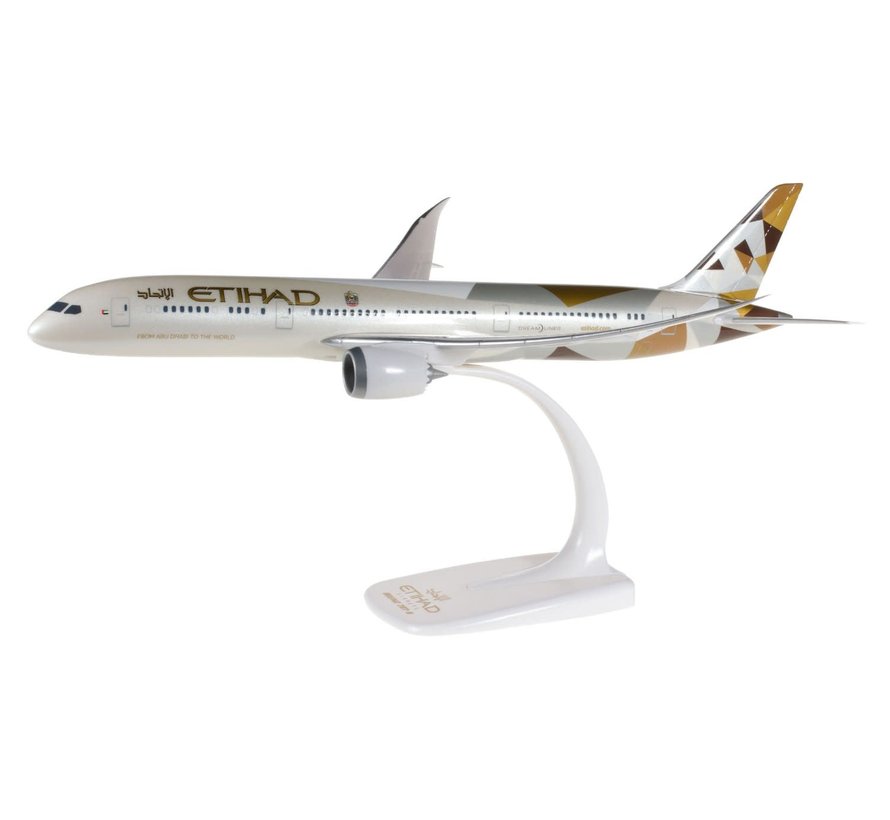B787-9 Dreamliner Etihad 2014 livery A6-BLA 1:200 with stand