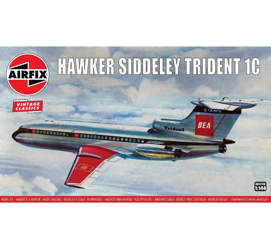 Hawker Siddeley Trident 1C 1:144 Vintage classic