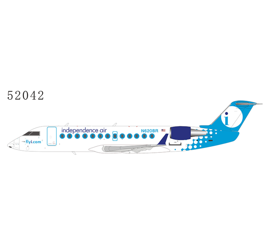 CRJ200ER Independence Air dot livery N620BR 1:200