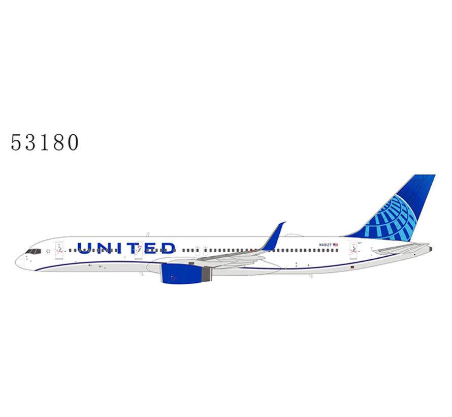 B757-200W United 2019 eco-blue livery N48127 1:400