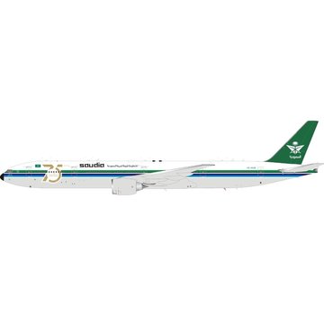 JC Wings B777-300ER Saudia 75th Ann. Retro HZ-AK28 1:400 flaps down