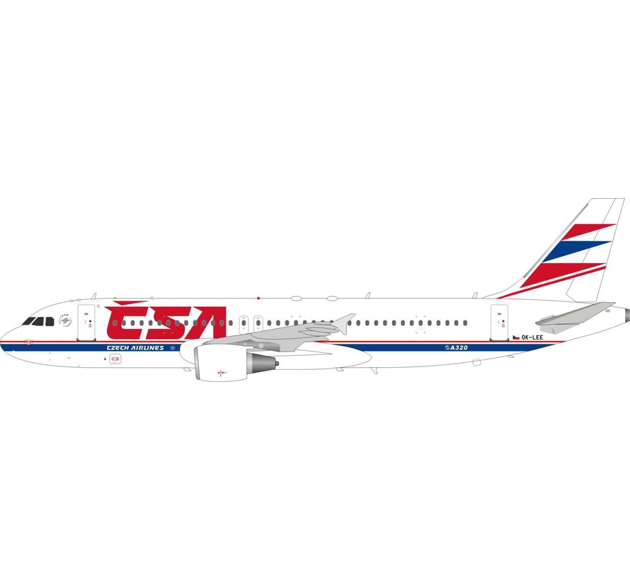 A320 CSA Czech Airlines OK-LEE 1:200 with stand