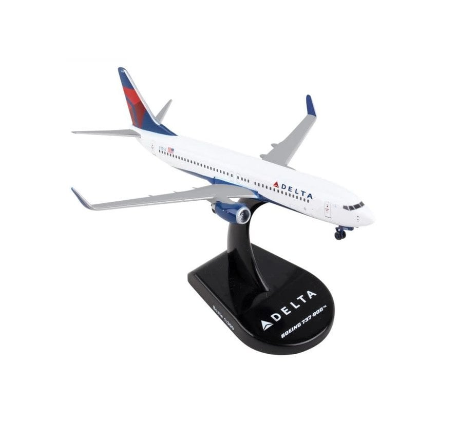 B737-800W Delta Airlines 2007 livery 1:300 winglets with stand