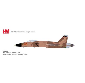 Hobby Master FA18A Hornet VFA-127 CYLON02 Desert Aggressor 1:72