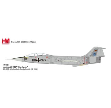 Hobby Master F104F Starfighter Waffenshule Der Luftwaffe 10 BB+377 1:72