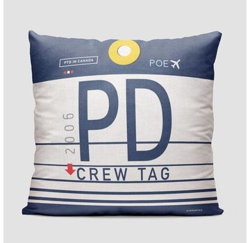 Airportag Throw Pillow Porter Airlines