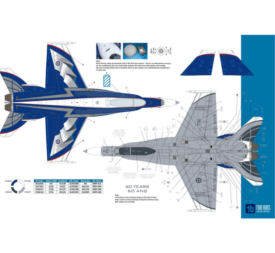 CF188 60 Years of NORAD Demo Hornet 1:48 DECAL