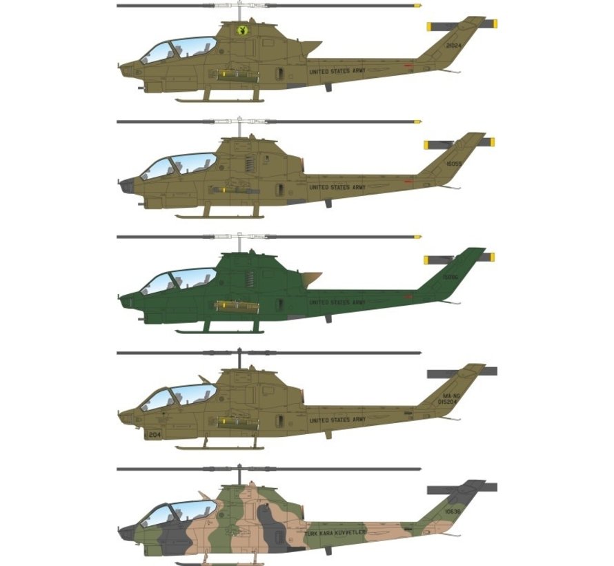 Bell AH-1Q/ S Cobra 'U.S. Army & Turkey' 1:72