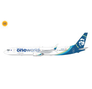 Gemini Jets B737-900ER Alaska N487AS oneworld 1:200 flaps