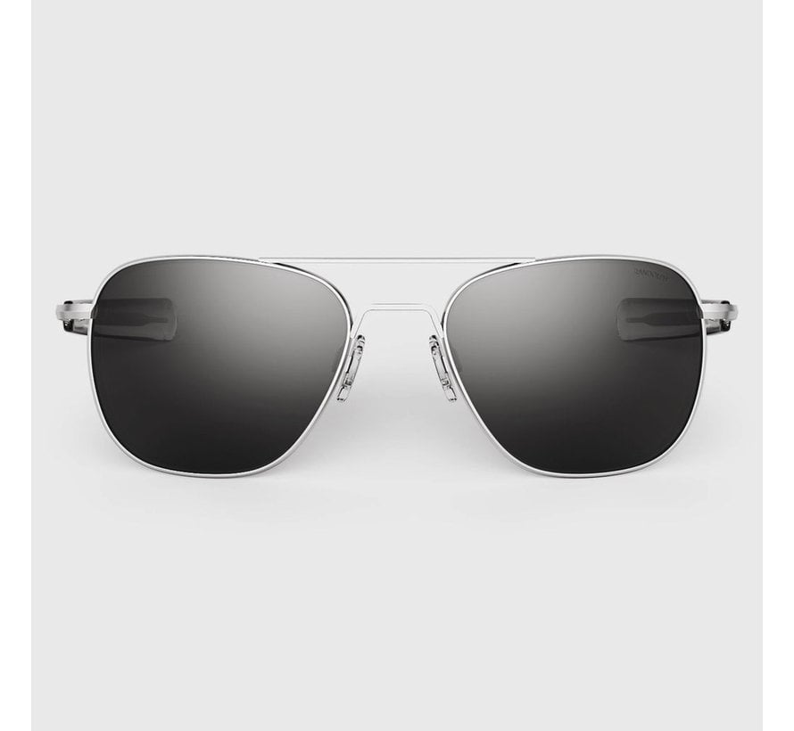 Aviator Matte Chrome Skytec™ American Gray