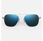 Aviator Matte Chrome Skytec™ Polarized Cobalt