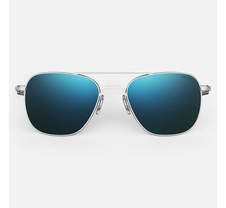 Aviator Matte Chrome Skytec™ Polarized Cobalt