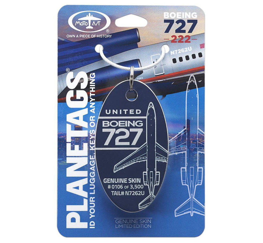 United B-727-222 TAIL # N7262U - Blue