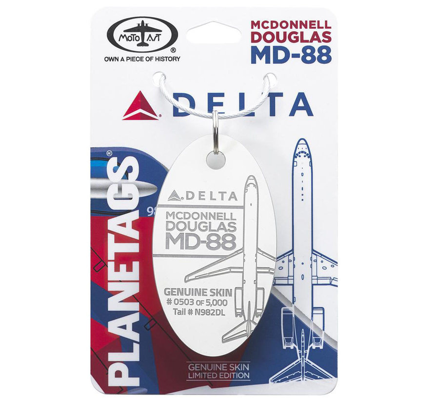 DELTA®- MD-88 Tail # N982DL - White