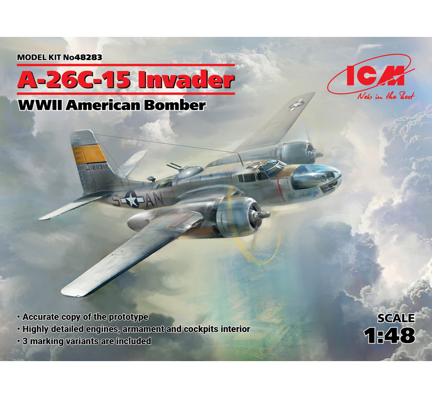 Douglas A26C-15 Invader, WWII American Bomber 1:48