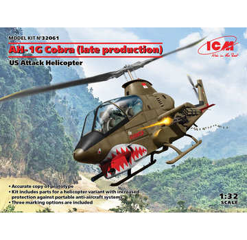 ICM Model Kits Bell AH-1G Cobra (late production) US Attack Helicopter 1:32