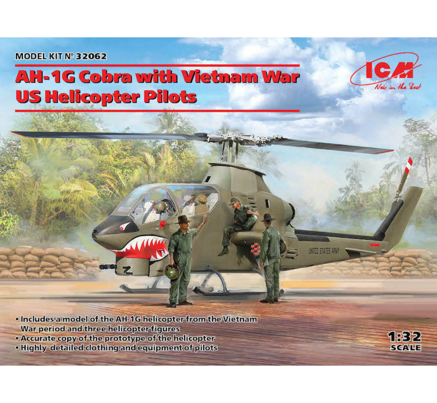 Bell AH-1G Cobra with Vietnam War US Helicopter Pilots 1:32