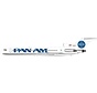 B727-200 Pan Am Clipper Goodwill billboard N368PA 1:200 with stand