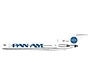 B727-200 Pan Am Clipper Goodwill billboard N368PA 1:200 with stand