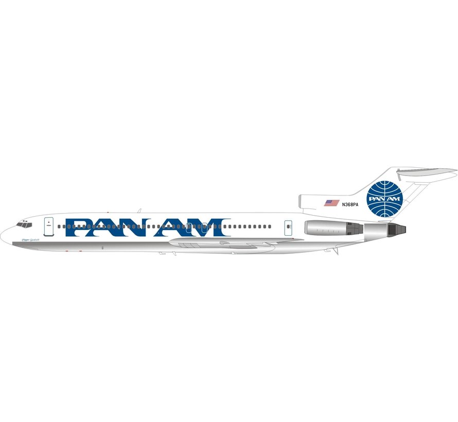 B727-200 Pan Am Clipper Goodwill billboard N368PA 1:200 with stand