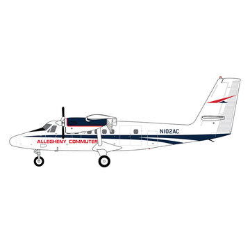 Gemini Jets DHC6-300 Twin Otter Allegheny Commuter N102AC 1:200 *NEW MOULD*