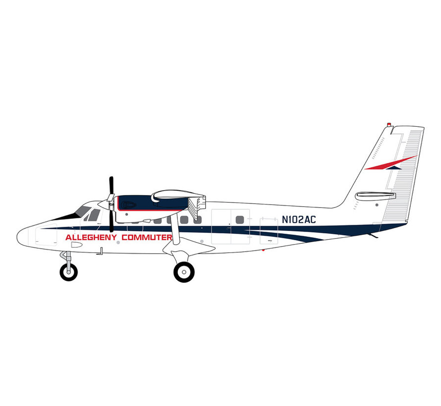 DHC6-300 Twin Otter Allegheny Commuter N102AC 1:200 *NEW MOULD*