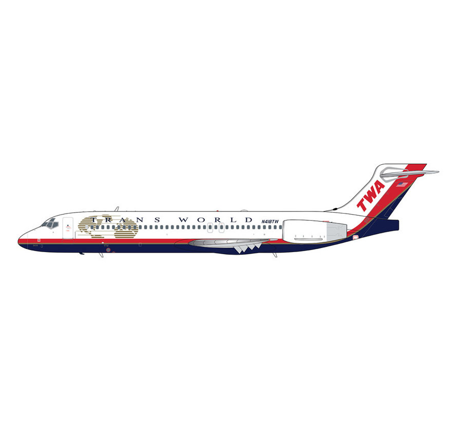 B717-200 Trans World TWA final livery N418TW 1:200