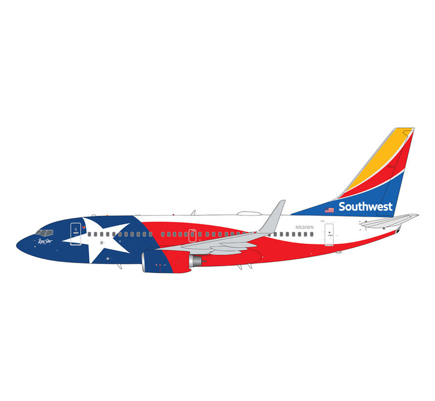 B737-700W Southwest Lone Star One N931WN 1:200