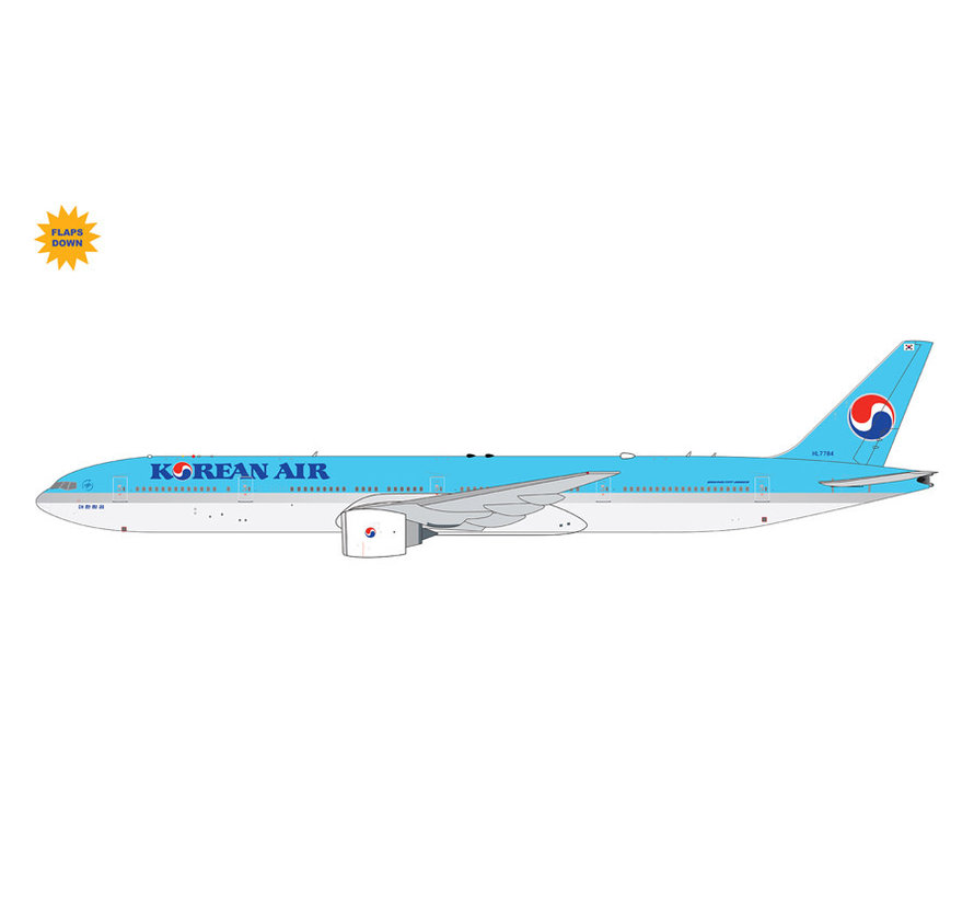 B777-300ER Korean Air HL7784 1:400 flaps