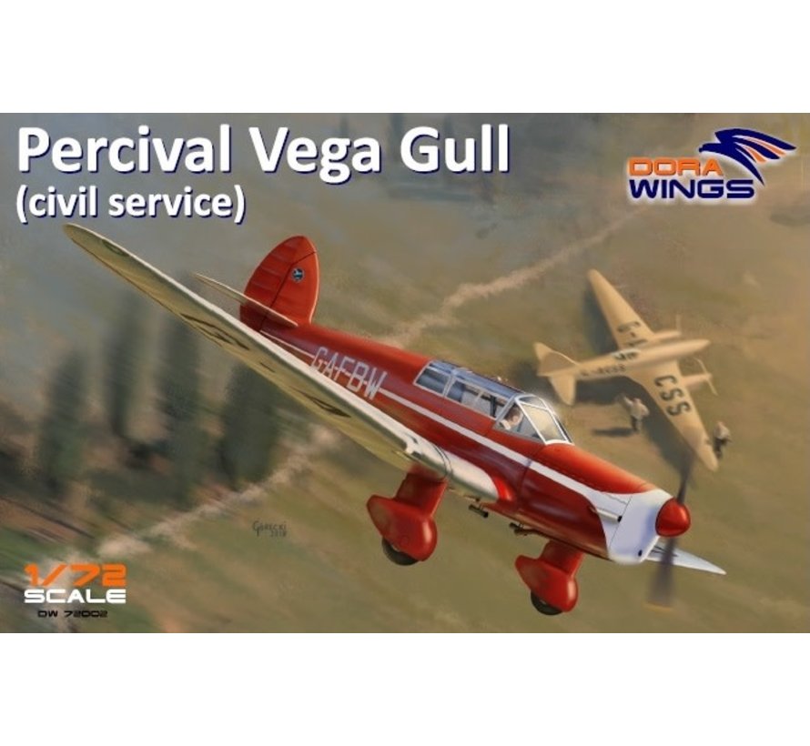 Percival Vega Gull in civil service 1:72