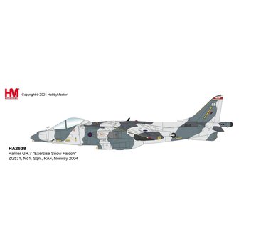 Hobby Master Harrier GR7 No.1 Sqn.RAF ZG531 Ex.Snow Falcon 1:72 with stand