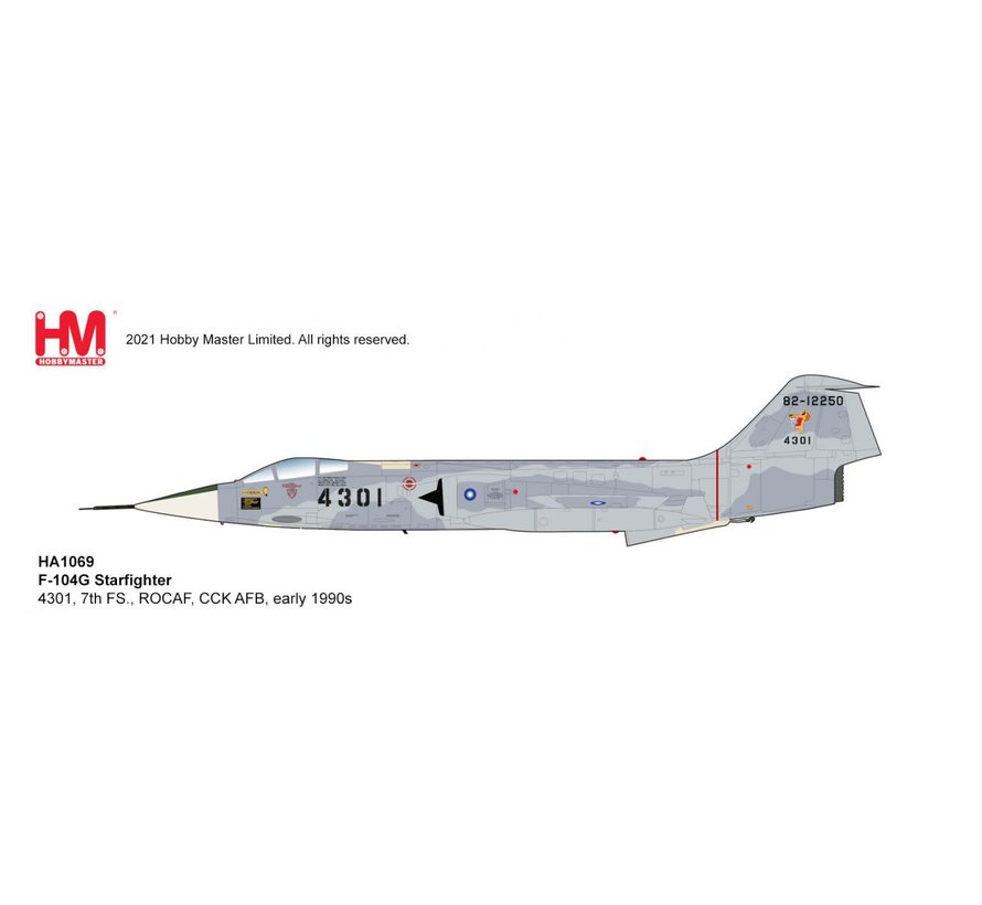 F104G Starfighter 7FS ROCAF 4301 1:72