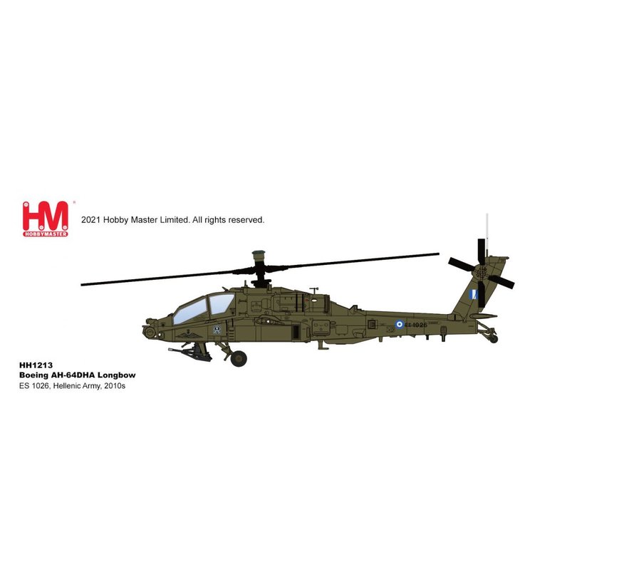 AH-64DHA Longbow ES 1026 Greek Hellenic Army 2010s 1:72