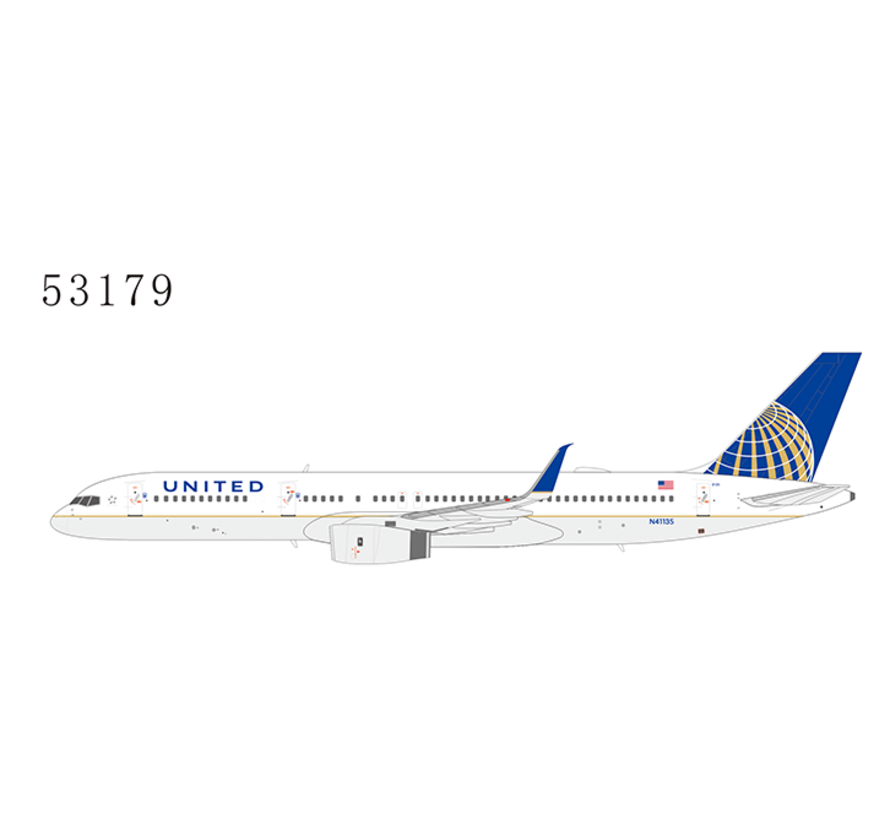 B757-200W United 2010 CO-UA livery N41135 1:400 winglets