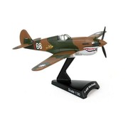 Postage Stamp Models P40 Warhawk USAAF Flying Tigers AVG 1:90 with stand
