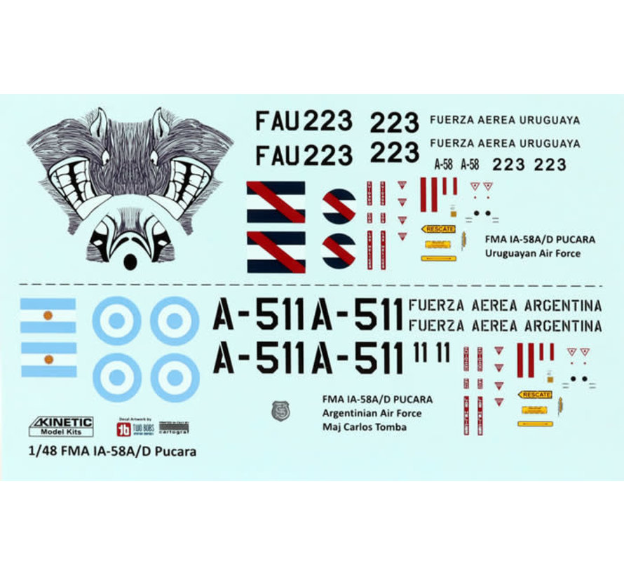 F.M.A. IA-58A Pucara 1:48 New tool 2021