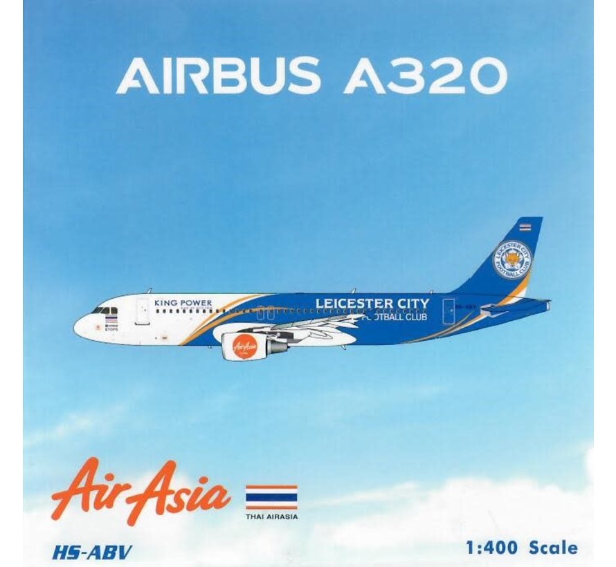 A320 Thai AirAsia Leicester City Football Club HS-ABV 1:400