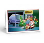 Stonehouse Collection North Pole Airport Arrival Christmas Card (Single)