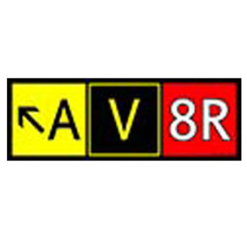 AV8R Sticker 6" x 2" inches