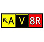 AV8R Sticker 6" x 2" inches