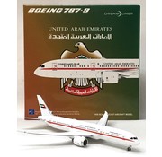 JC Wings B787-9 Dreamliner UAE Presidential Flight A6-PFE 1:400 flaps