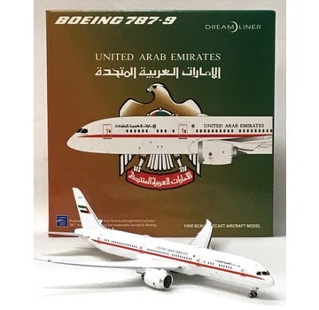 JC Wings B787-9 Dreamliner UAE Presidential Flight A6-PFE 1:400 flaps