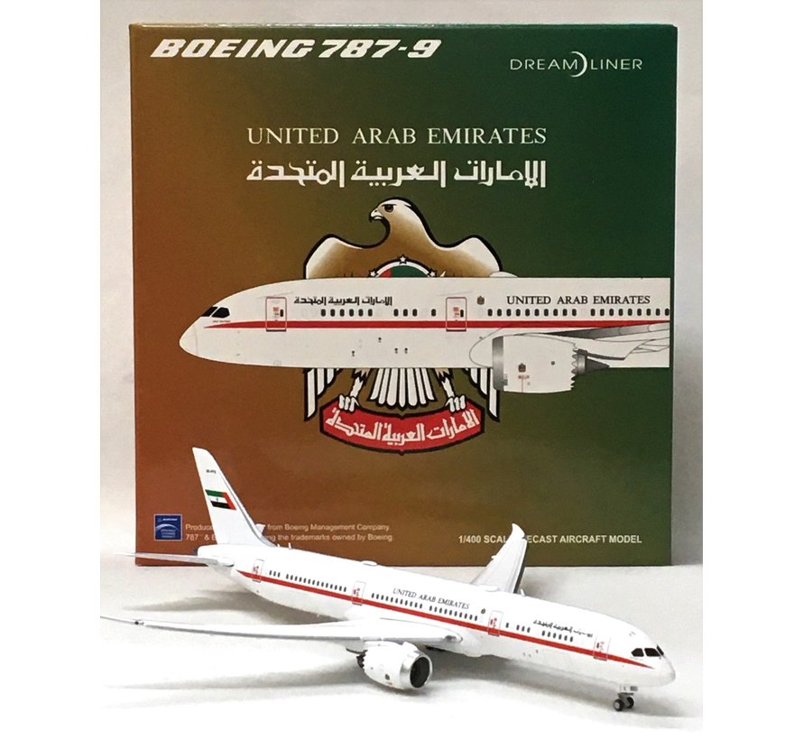 B787-9 Dreamliner UAE Presidential Flight A6-PFE 1:400 flaps