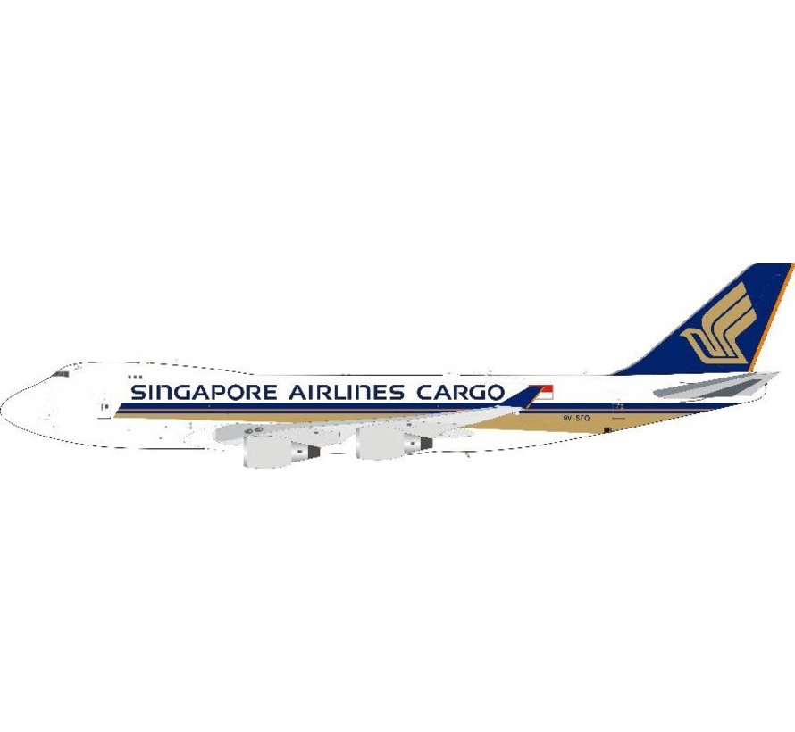 B747-400F-SCD Singapore Airlines Cargo 9V-SFQ 1:200 with stand