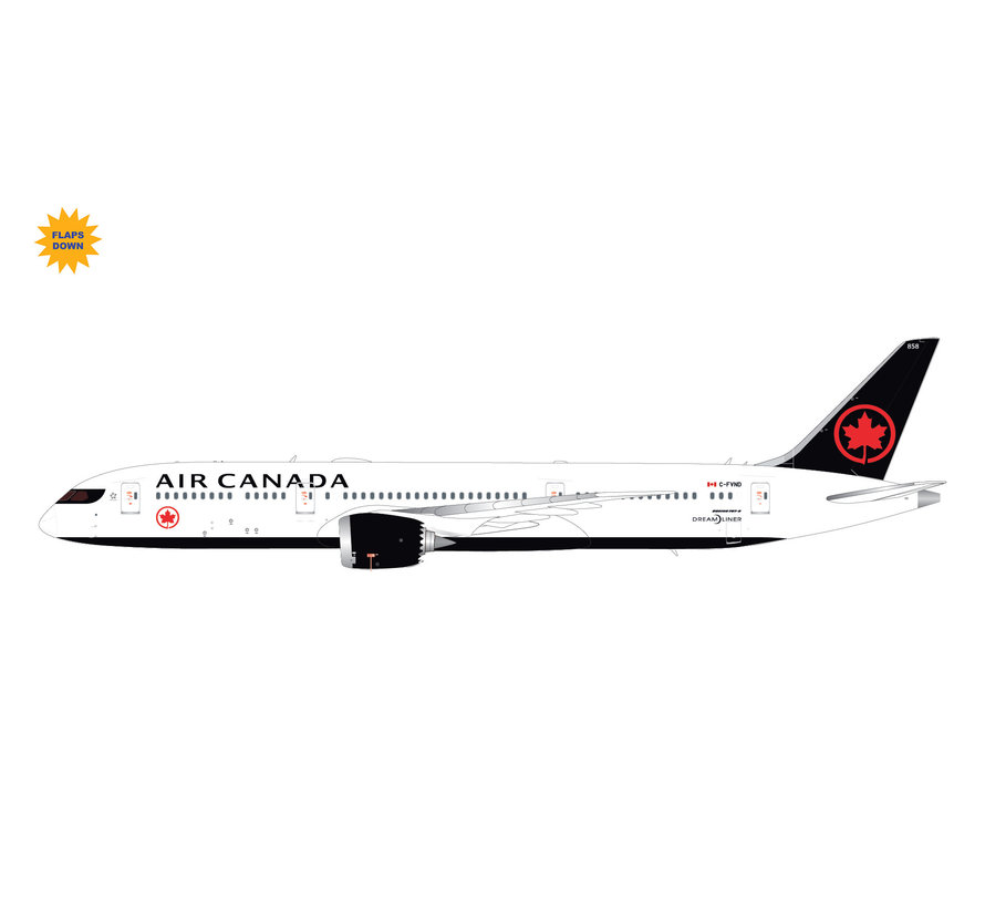 B787-9 Dreamliner Air Canada 2017 livery C-FVND 1:200 flaps down